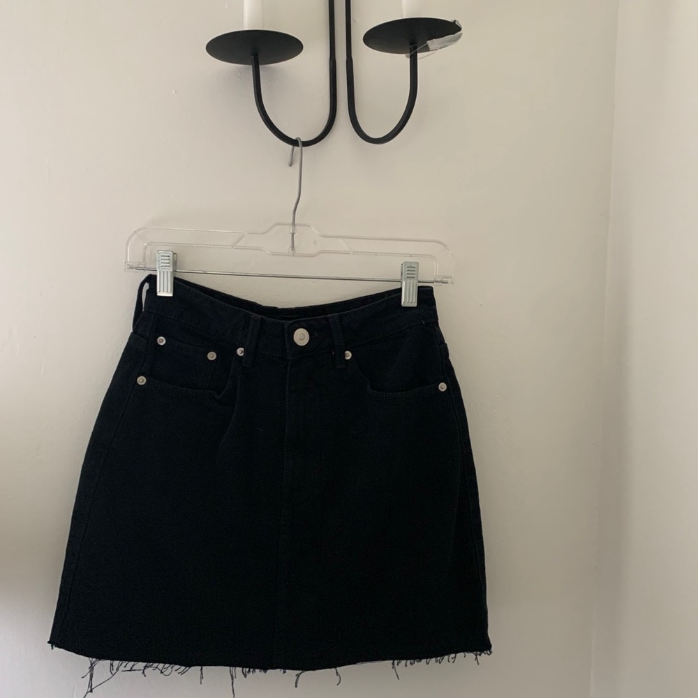 Zara denim mini skirt